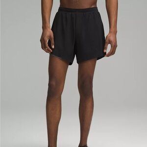 Lululemon Fast and Free Lined Men’s Shorts 6” Black Size Large